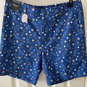 Roundtree & Yorke cocktail Performance Shorts Size 34 🩳🍹 Straight Fit Flat Front